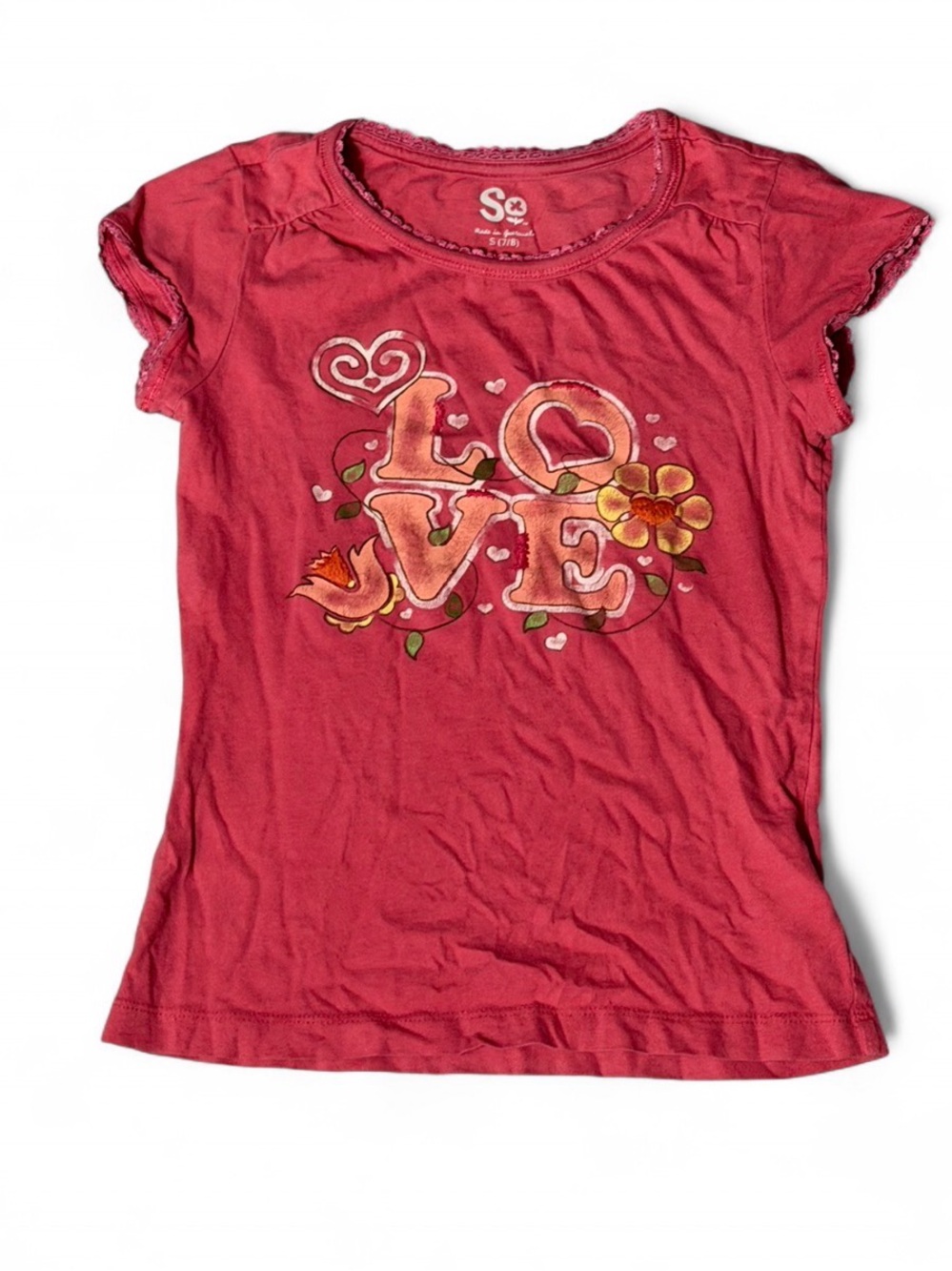 Vintage SO “Love” Y2K Baby Tee